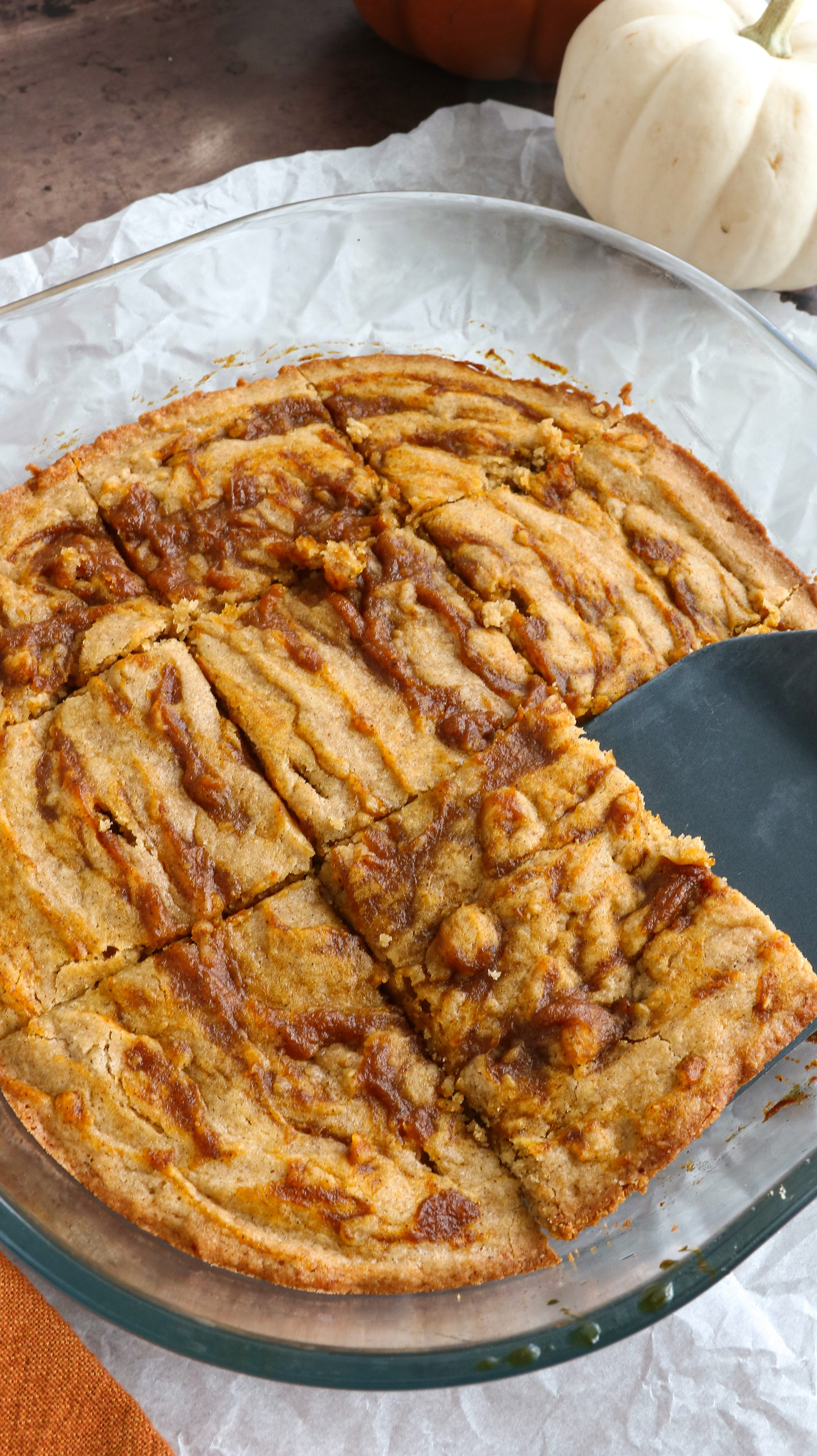 Pumpkin Swirl Blondies