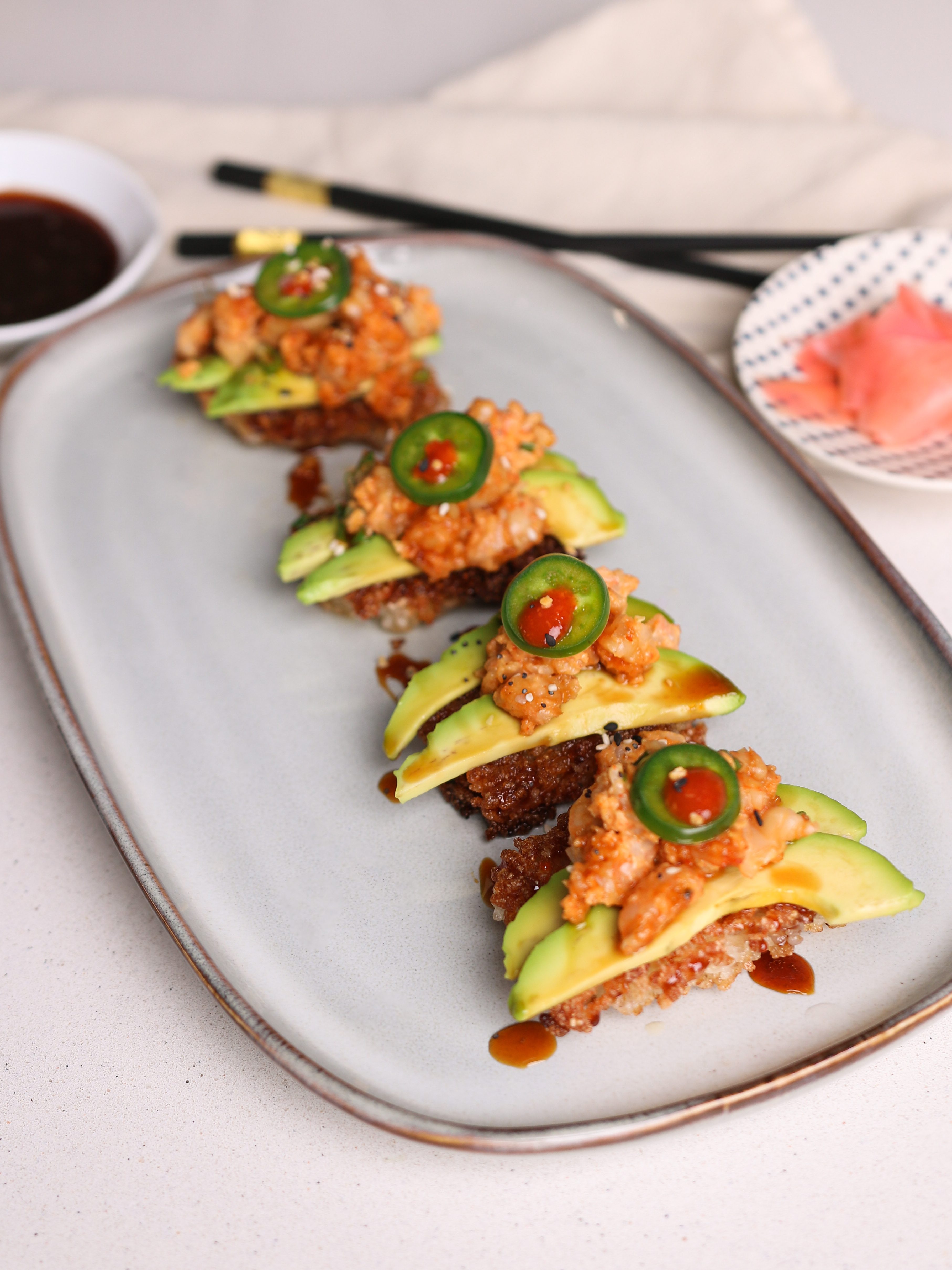 Spicy Shrimp Crispy Rice