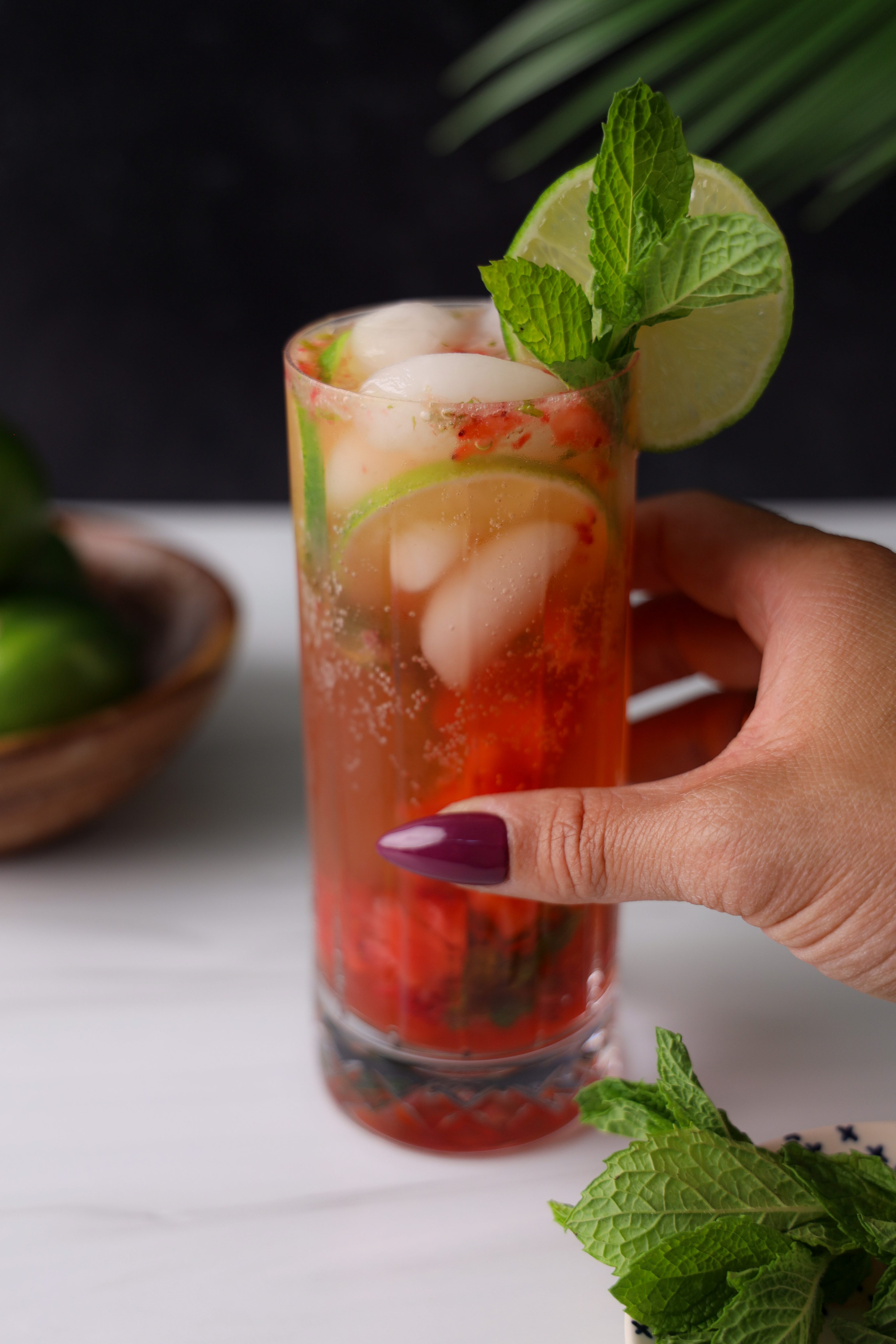 The BEST Strawberry Mojito Mocktail