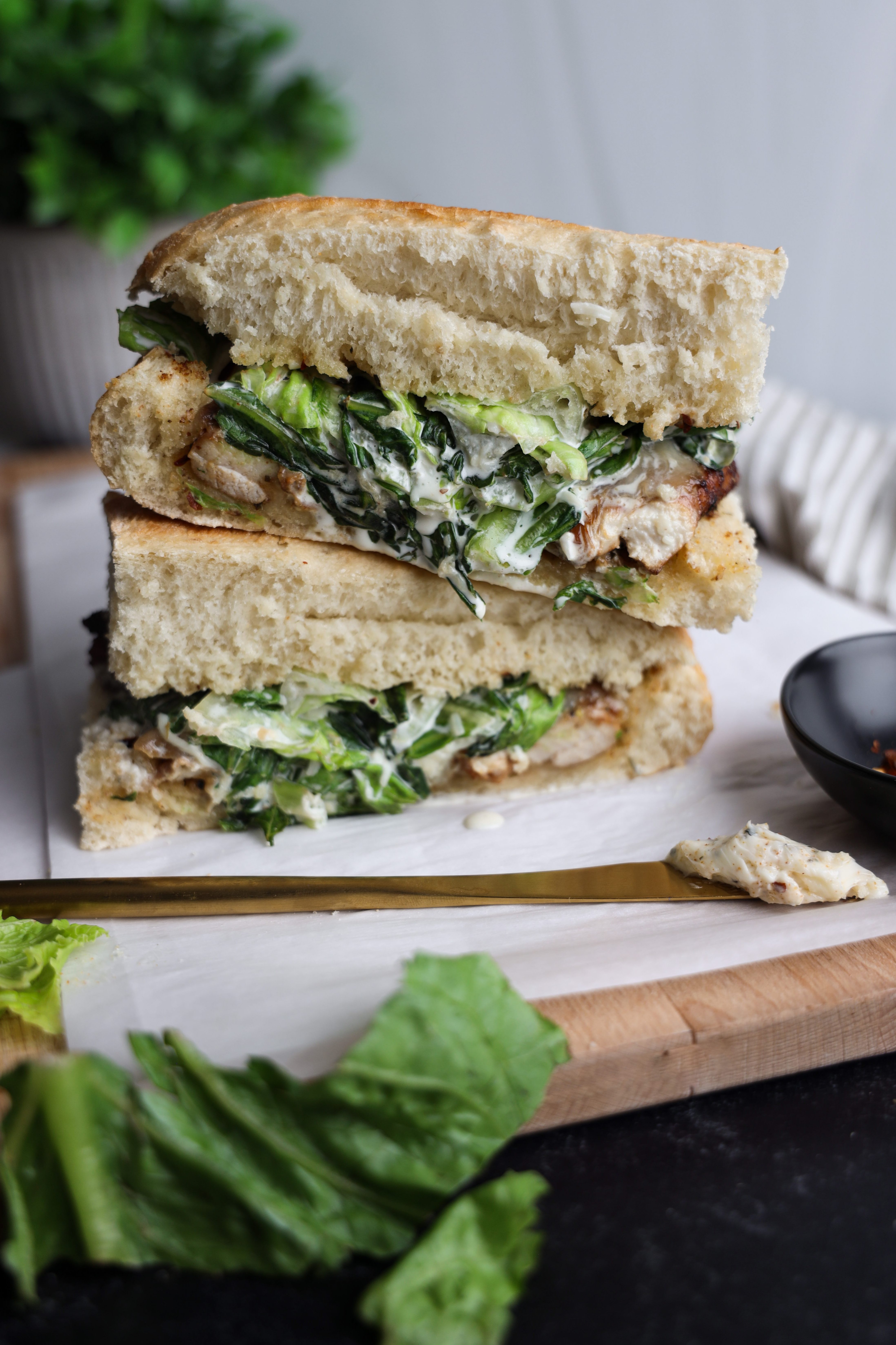 Easy and Delicious Chicken Caesar Sandwich