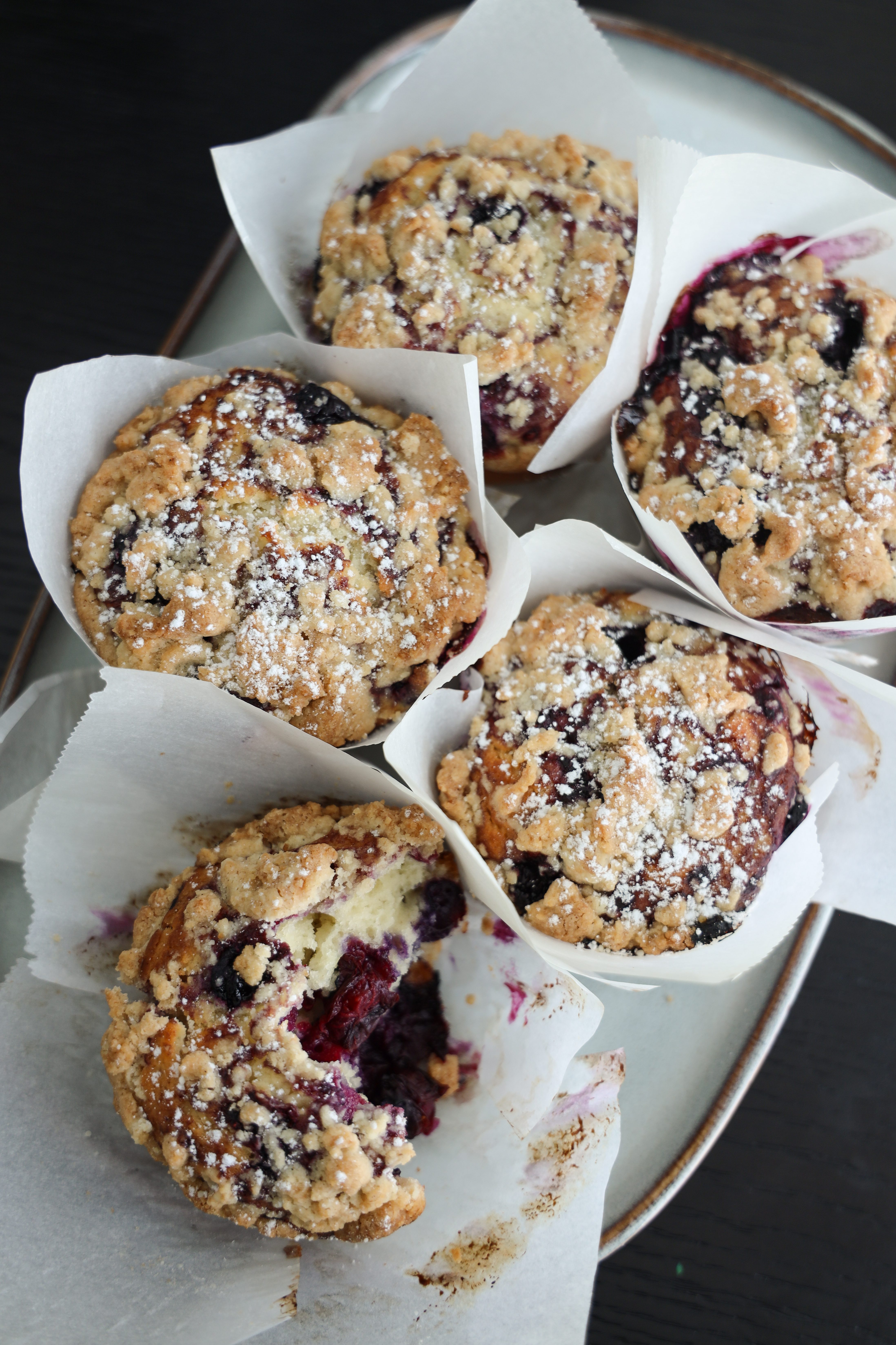 Jumbo Berry Cobbler Muffins